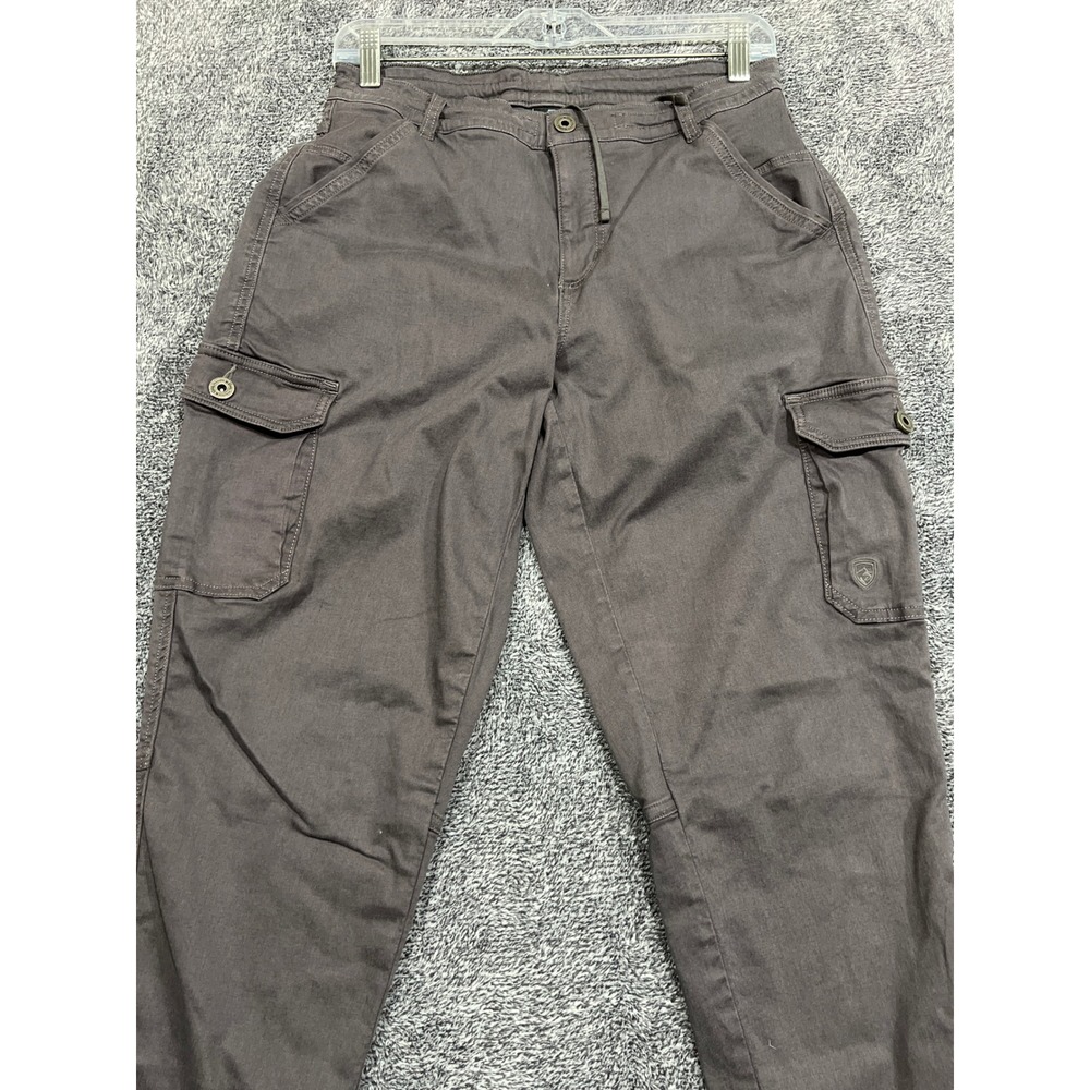 Kuhl Womens Charcoal Gray Cargo Jogger Pants Size 8 Reg Hiking Outdoor Utility